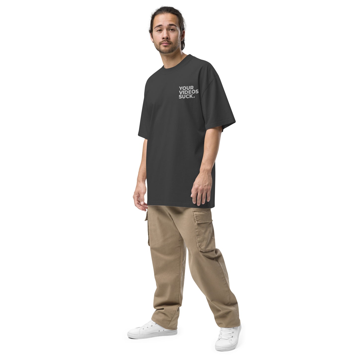 Your Videos Suck - Oversized Faded T-Shirt