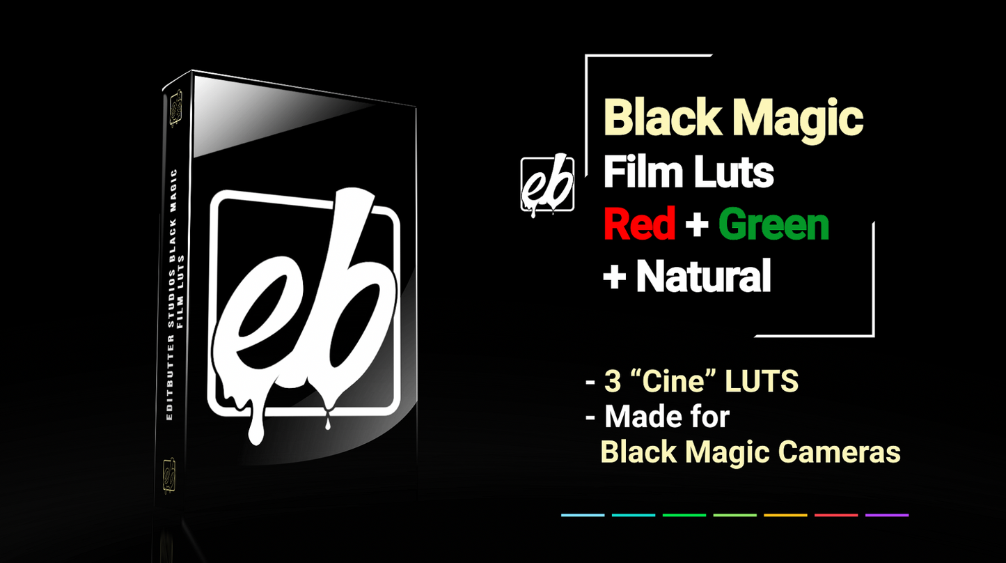 EditButter Studios - Black Magic Film Luts